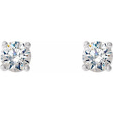 Platinum 1/3 CTW Natural Diamond Cocktail-Style Earrings